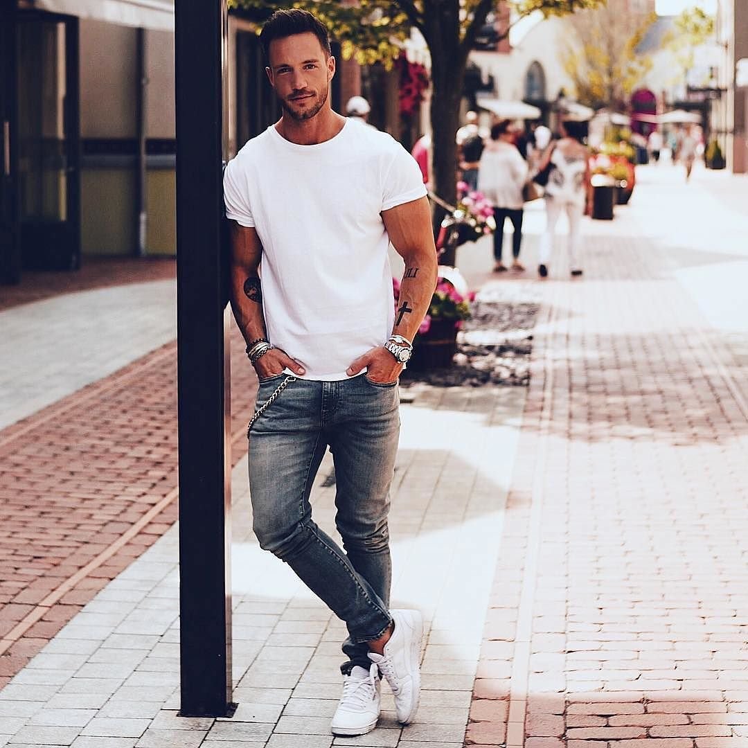 Мужской спортивный стиль тотал Блэк