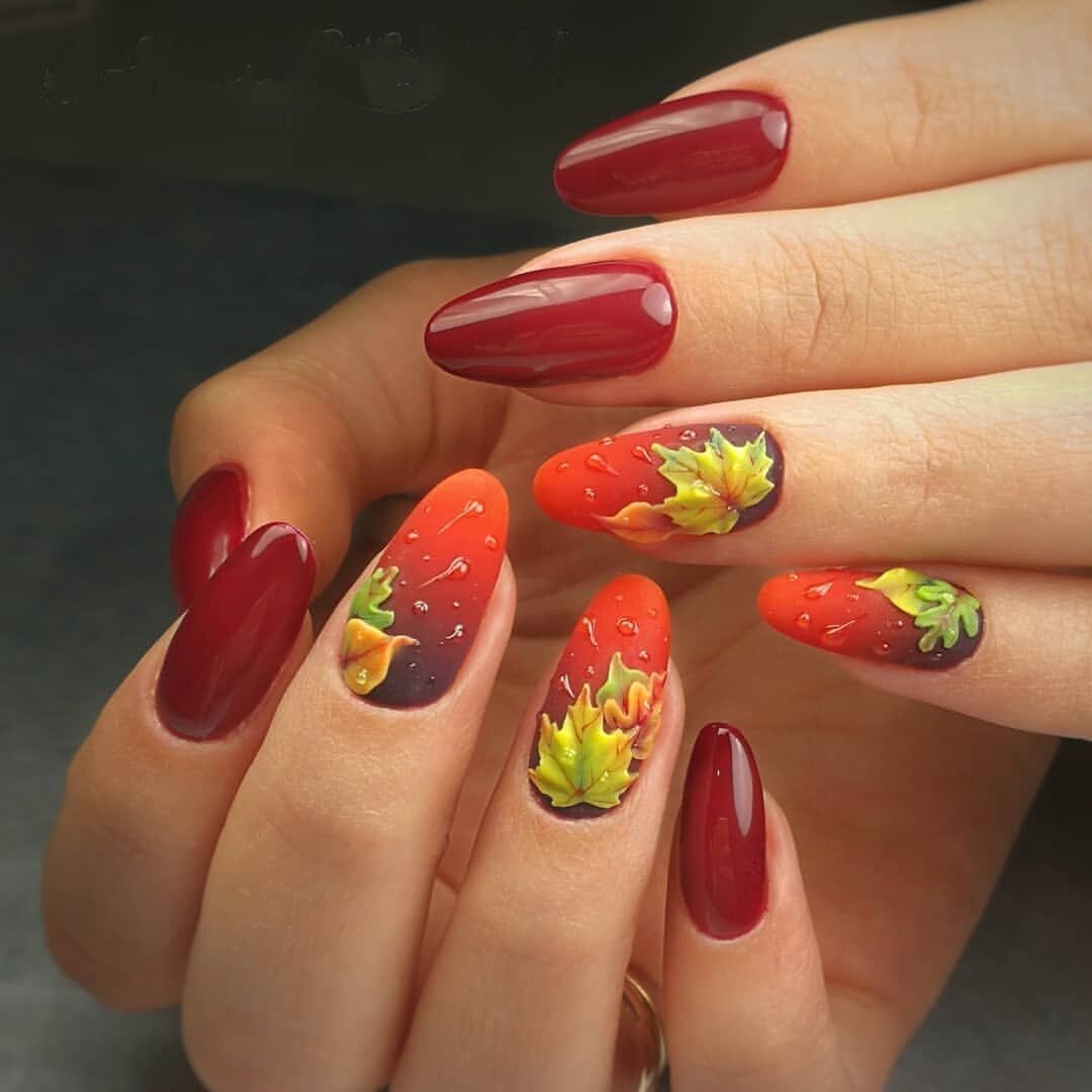 Ногти осень