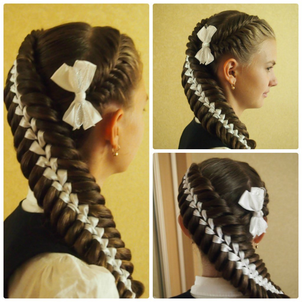 Косы на первое сентября