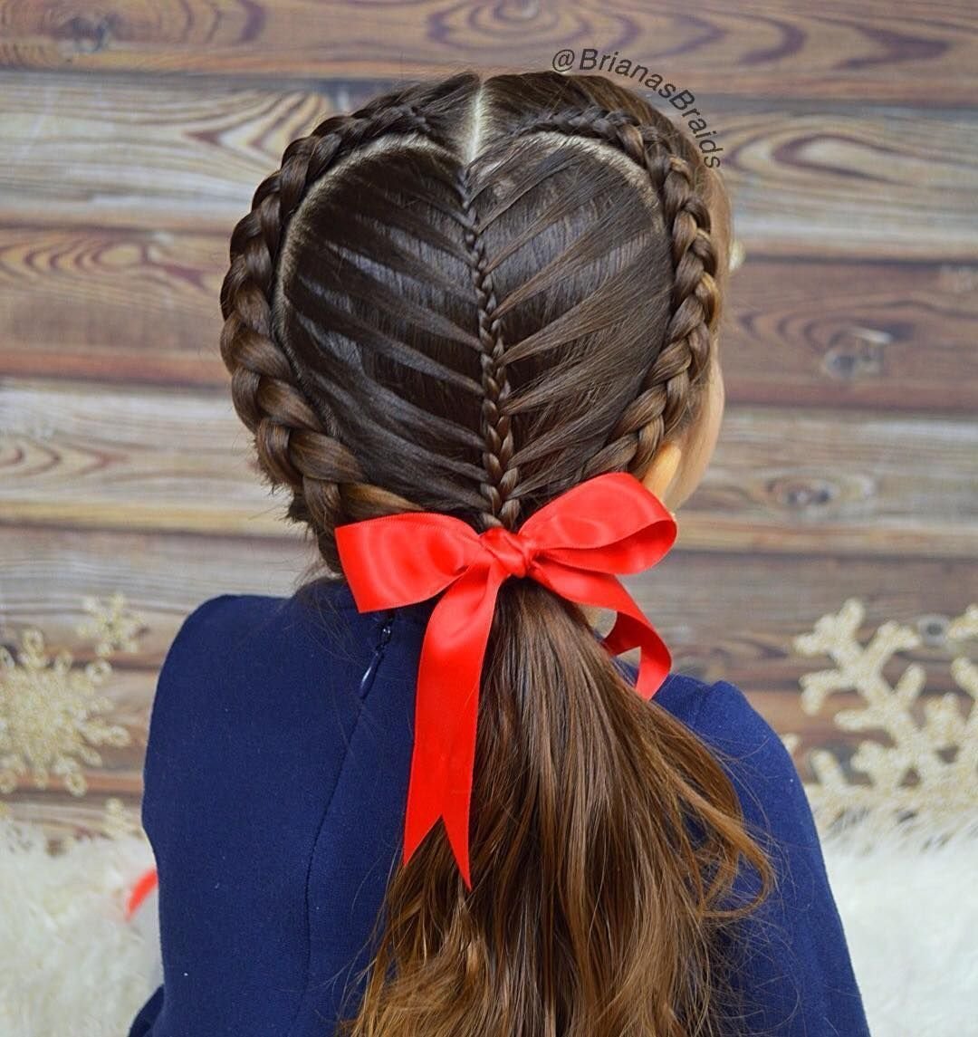 Косы для девочек в школу