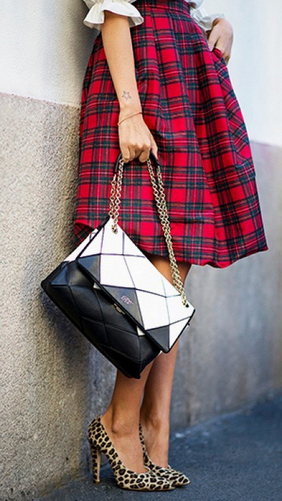 Юбка в клетку 2022 модная