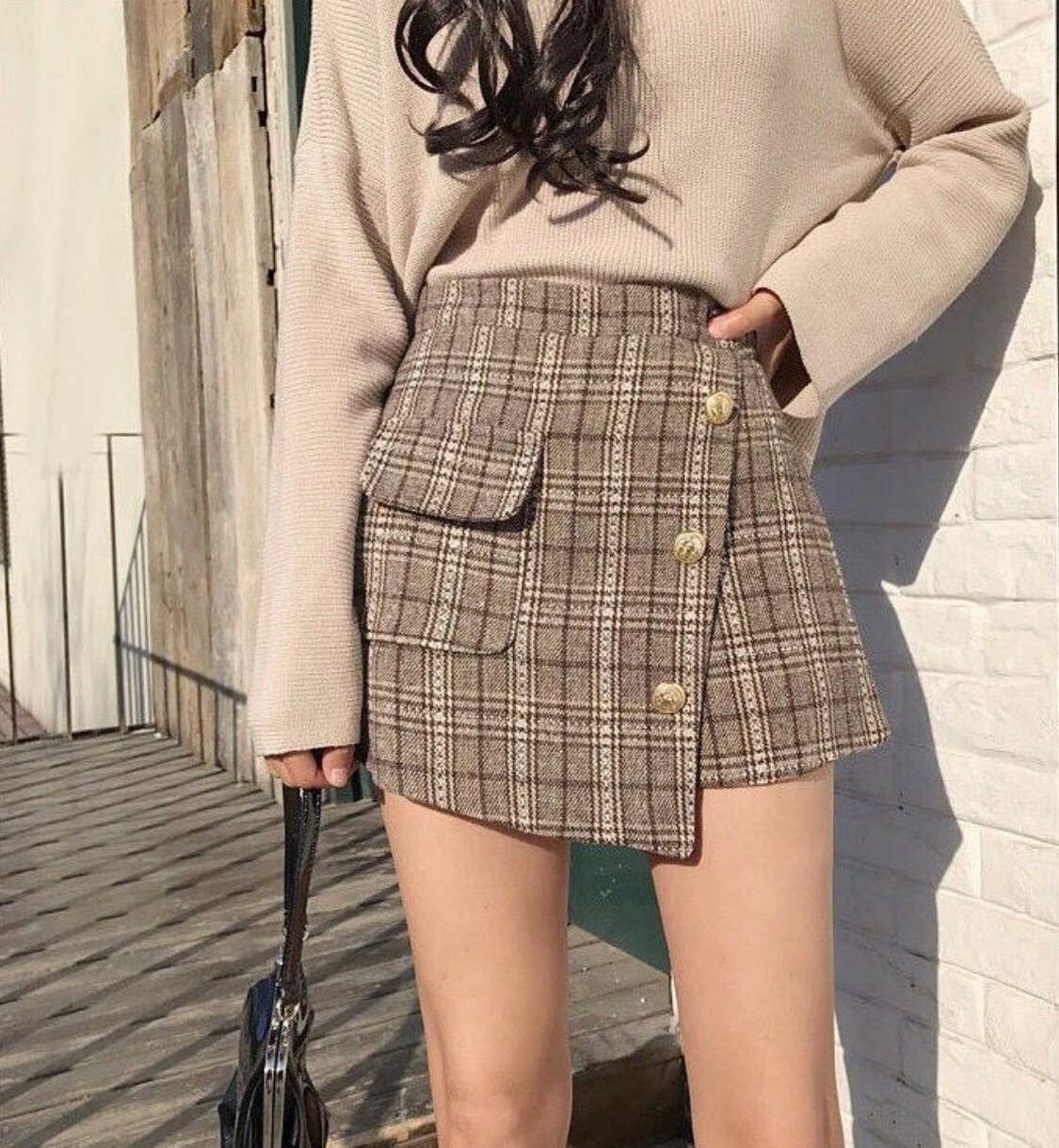 Эстетичная юбка в клетку