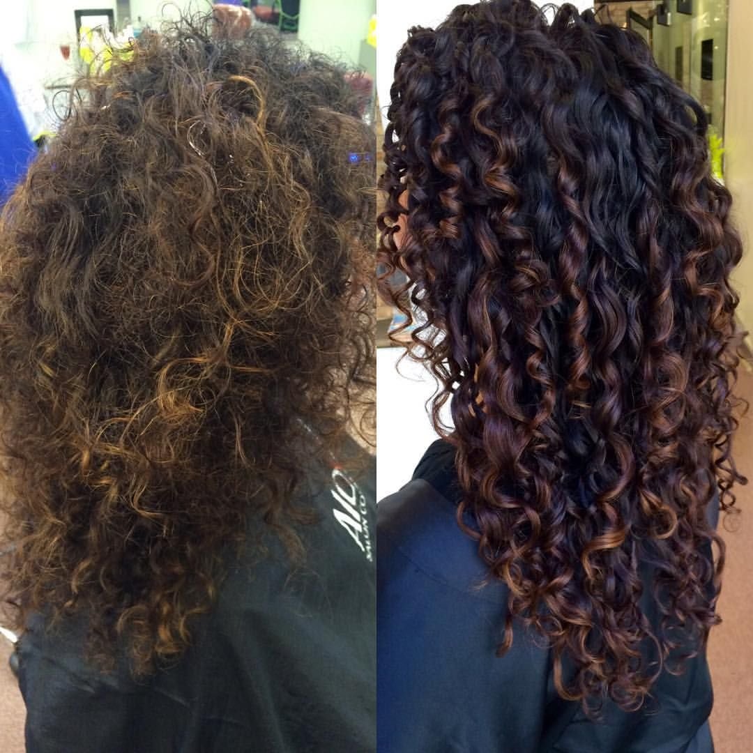 Балаяж на химическую завивку