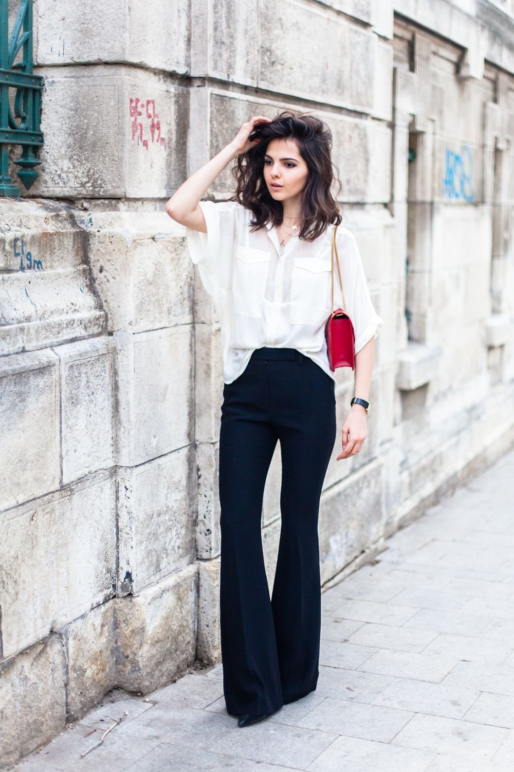 Кожаные джоггеры женские