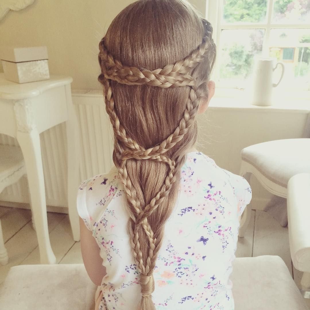 Две косы на макушке