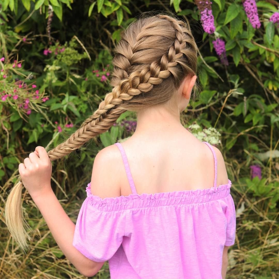 Прически с ленточками для девочек