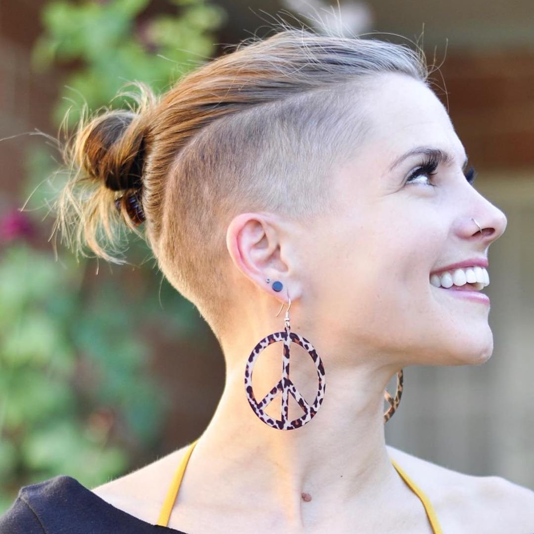 Стрижка Пикси с узором