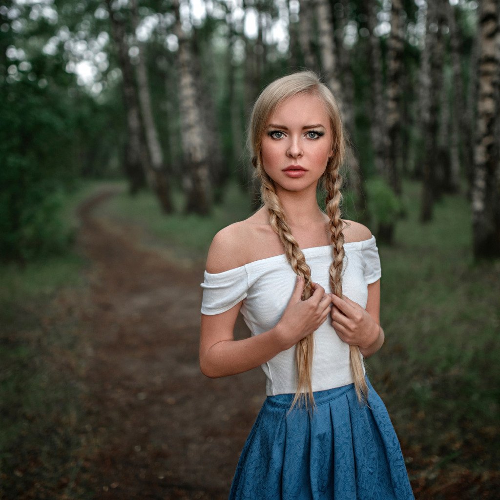 Коса со спины