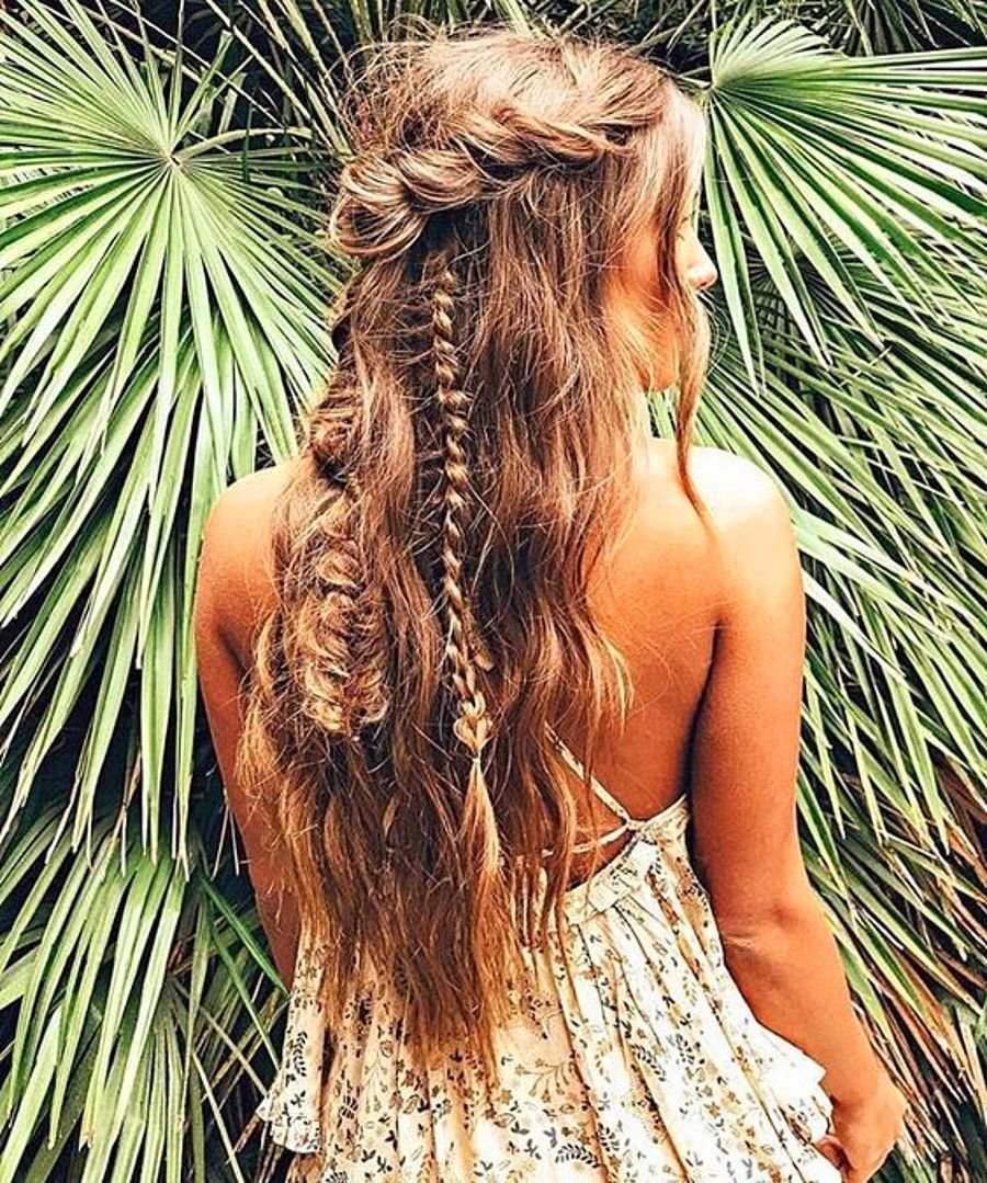 Косы с канекалоном розовые