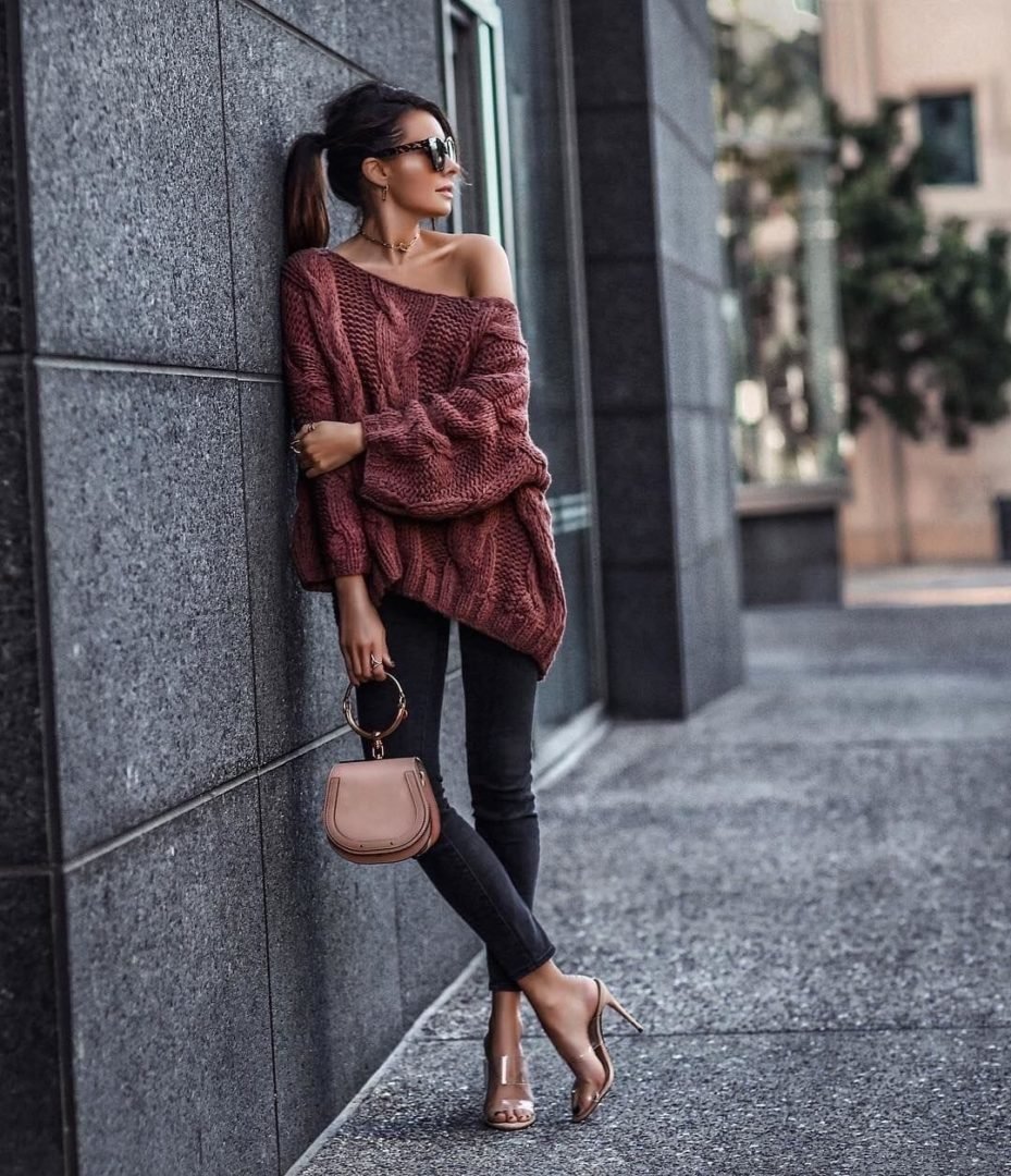 Легинсы с кардиганом