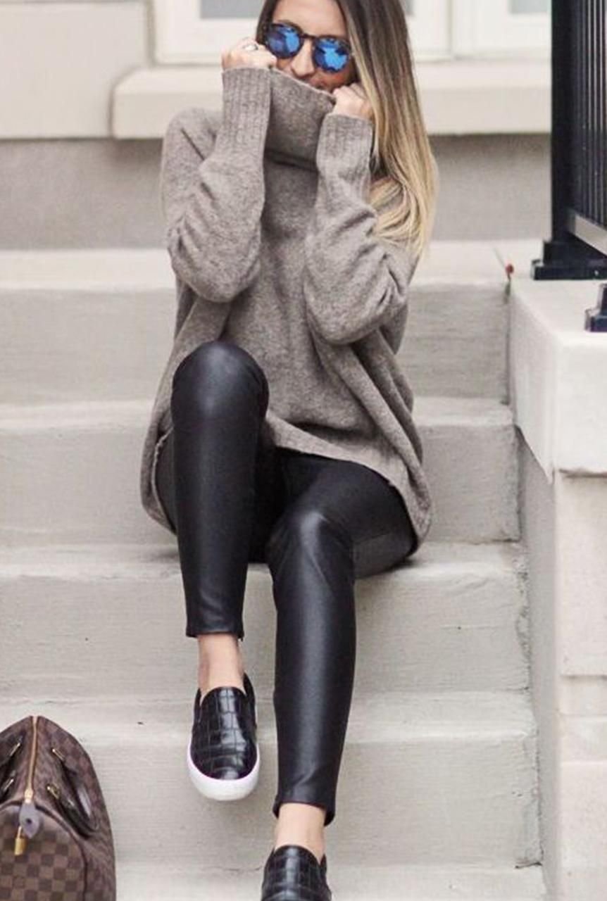 Осенние образы с леггинсами