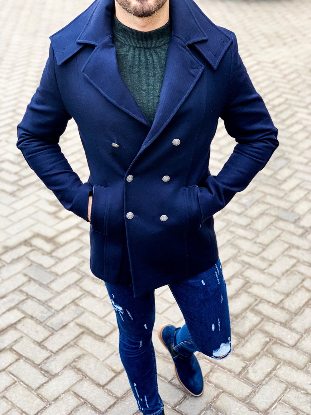 Пальто и джинсы мужские