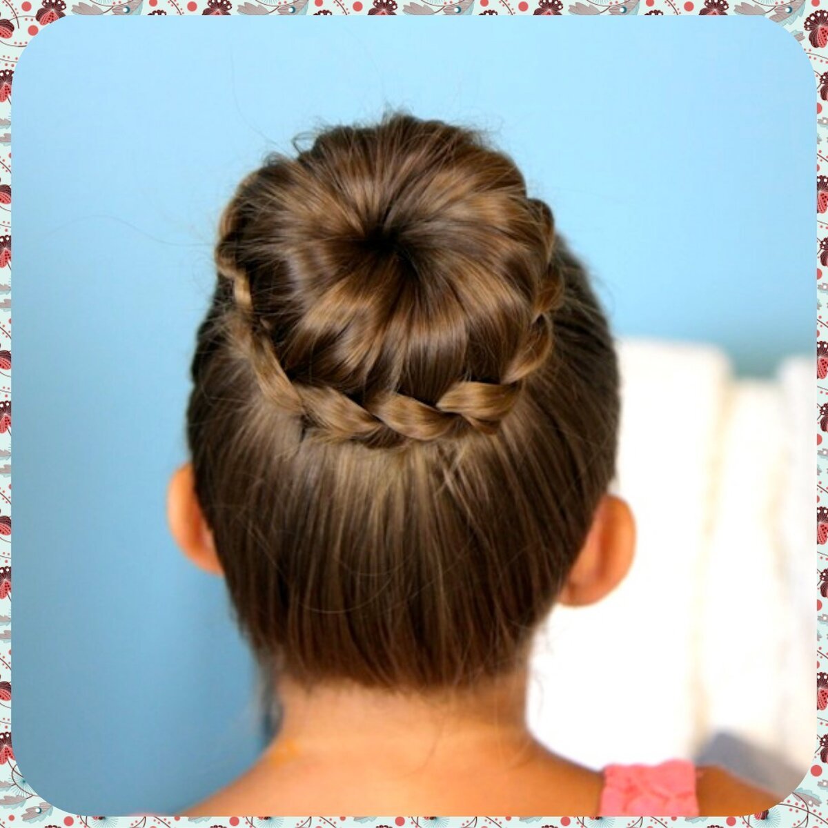 Прическа корзиночка для девочки