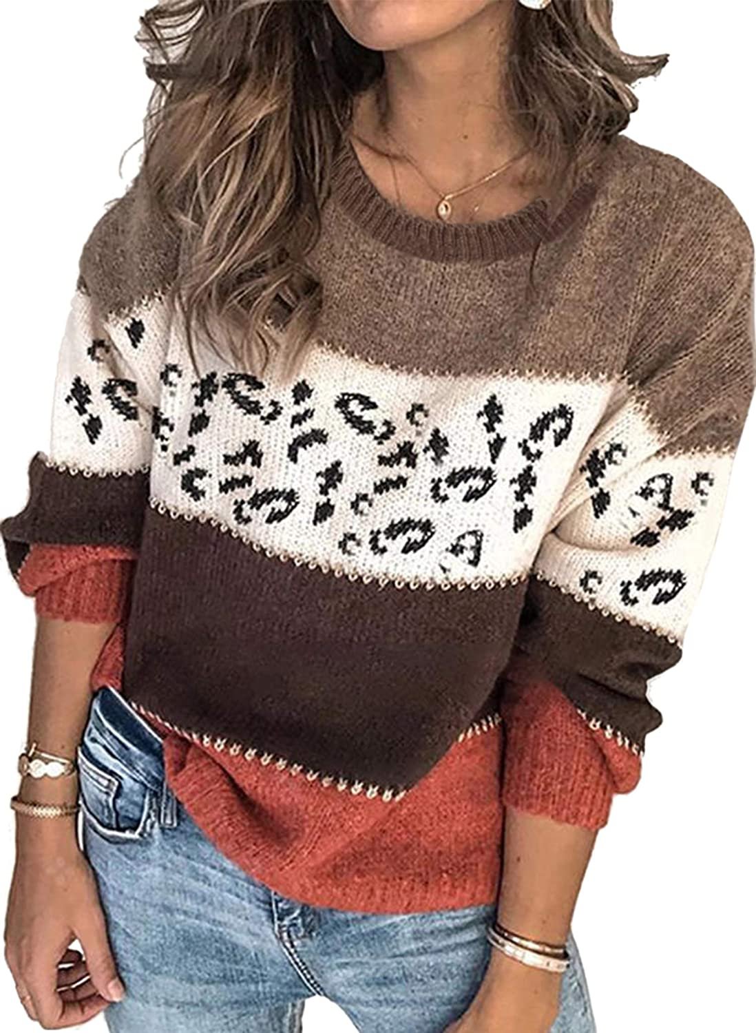 Вязаный свитер с принтом