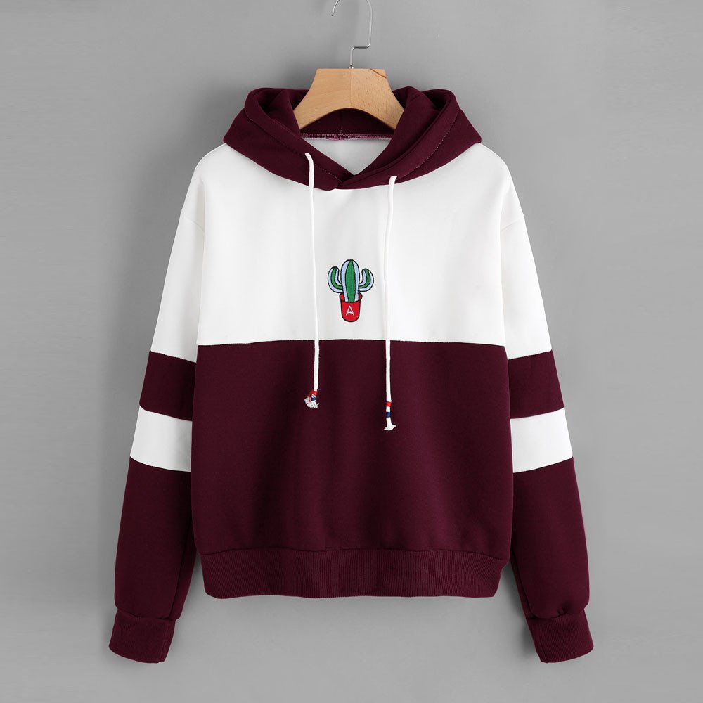 Худи колор блок женский