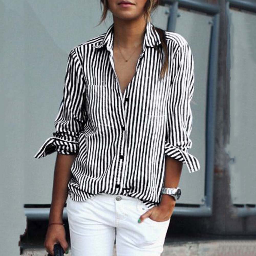 Рубашка модный полосатый