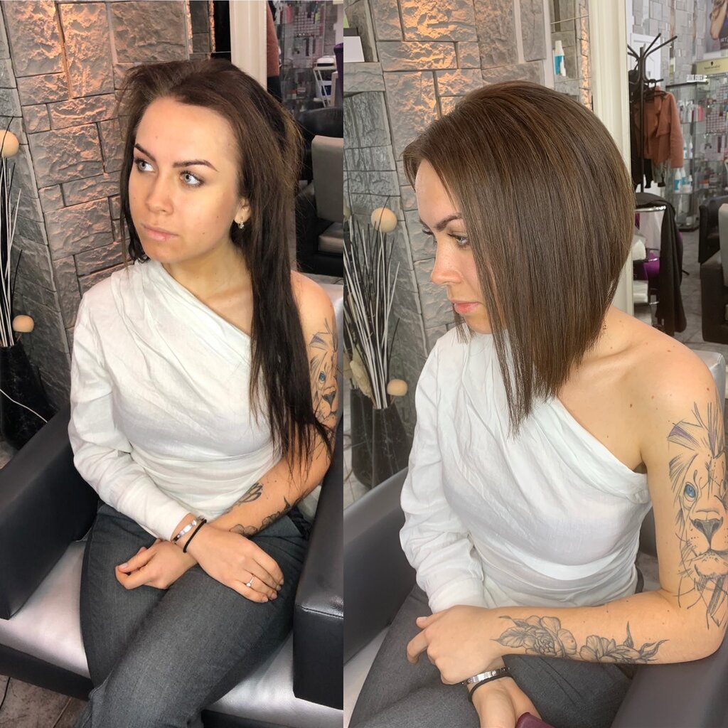 Наращивание волос на каре