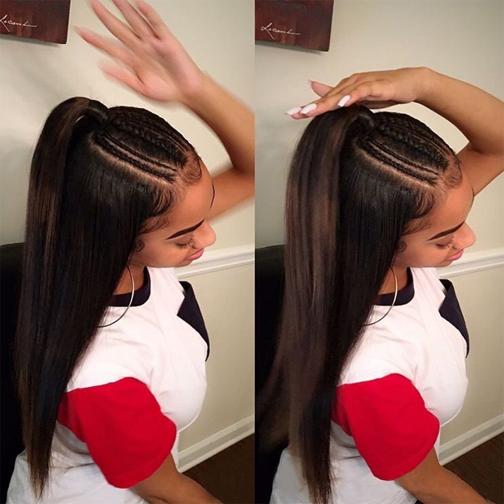 Наращивание челки до и после