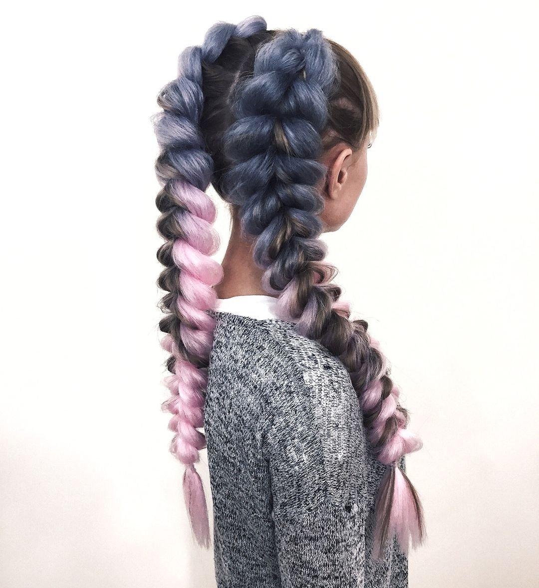 Брейды 2 косы с канекалоном