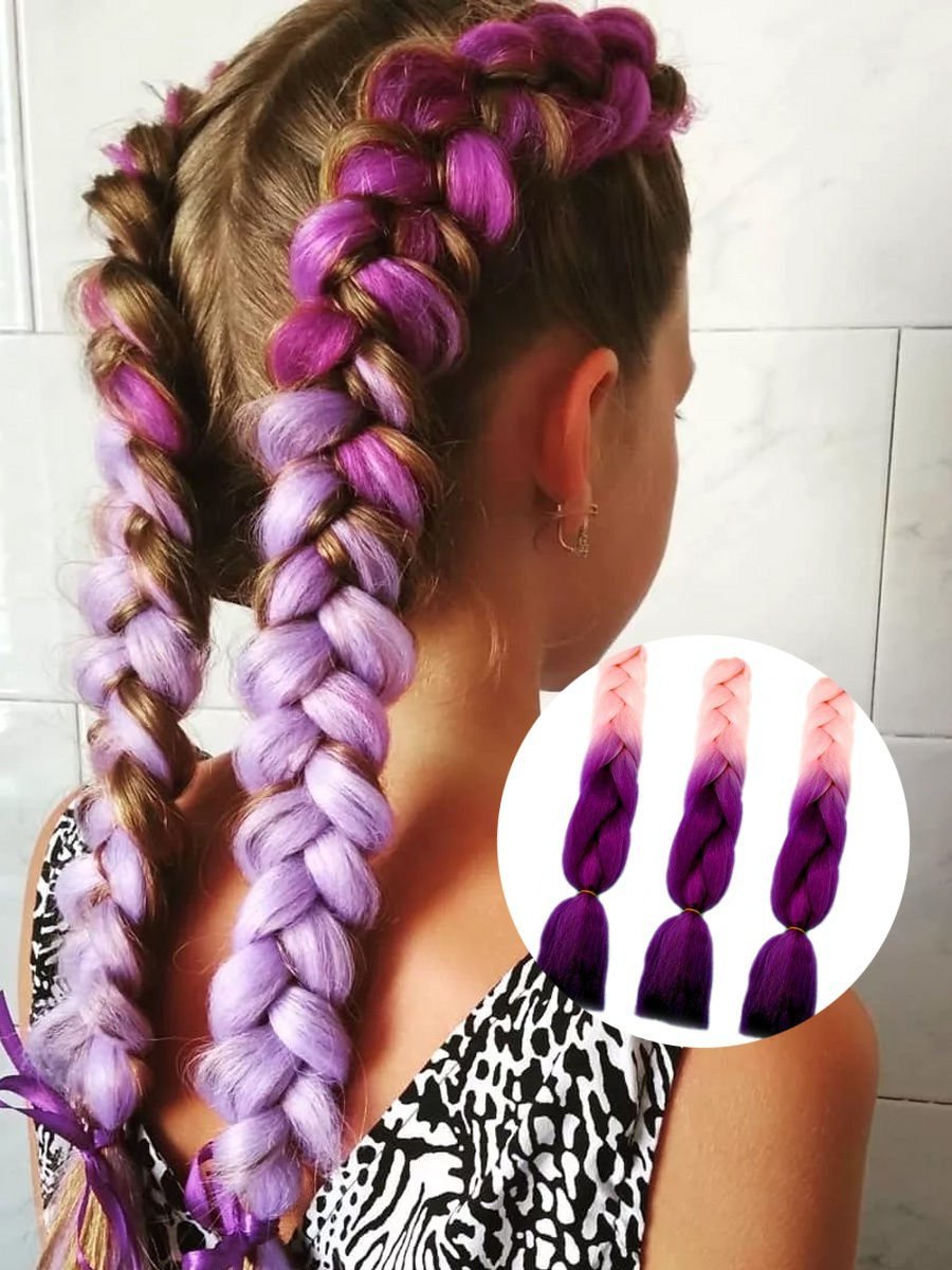 Плетение косичек с канекалоном