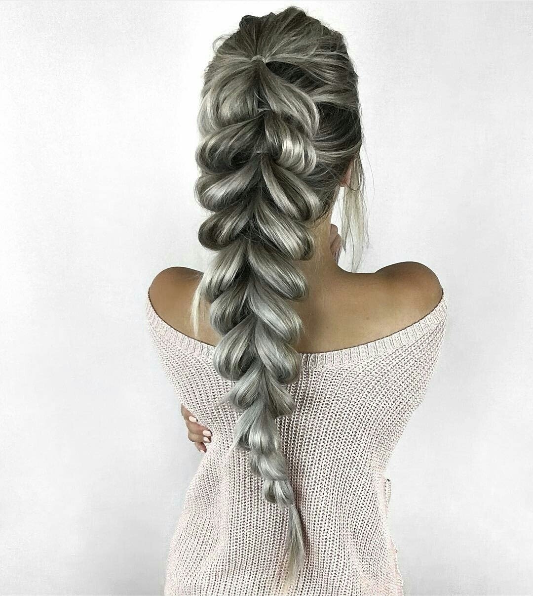 Коса колосок с канекалоном