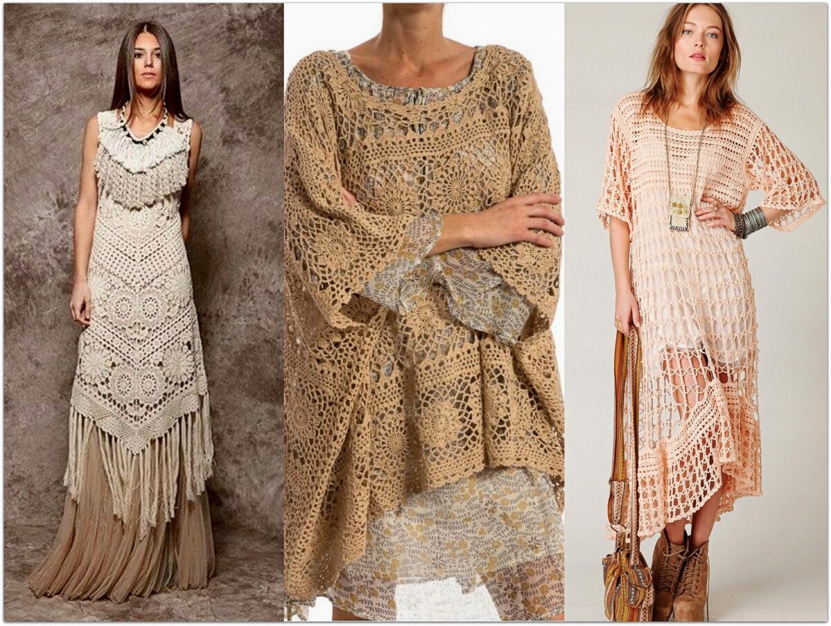 Бохо хиппи стиль Crochet