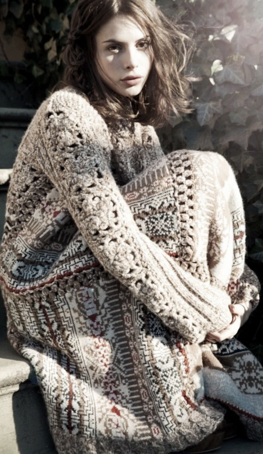 Платье вязаное