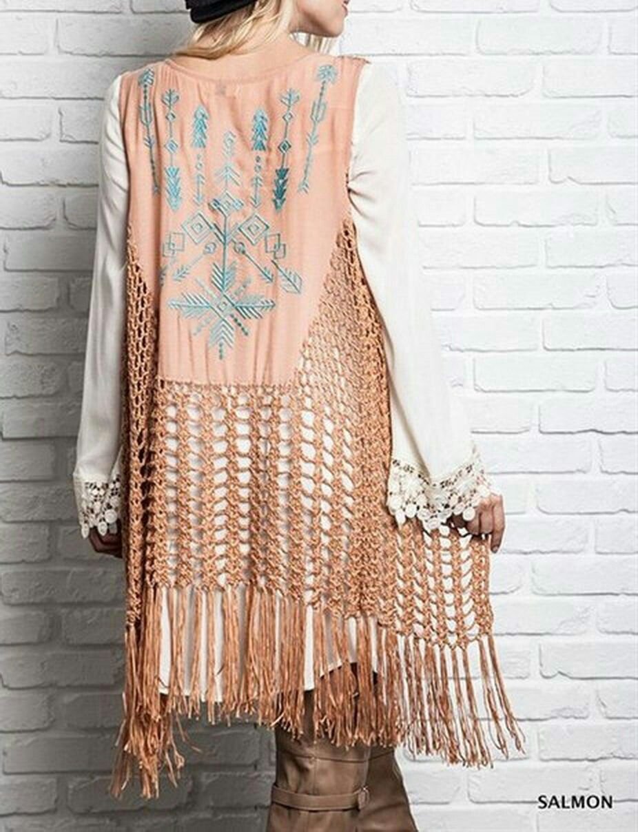 Туника в стиле бохо крючком