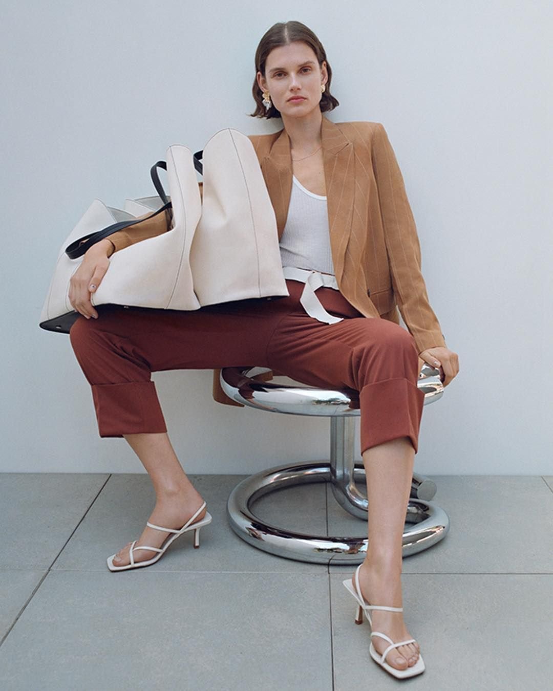 Джинсовая юбка Зара уличная мода