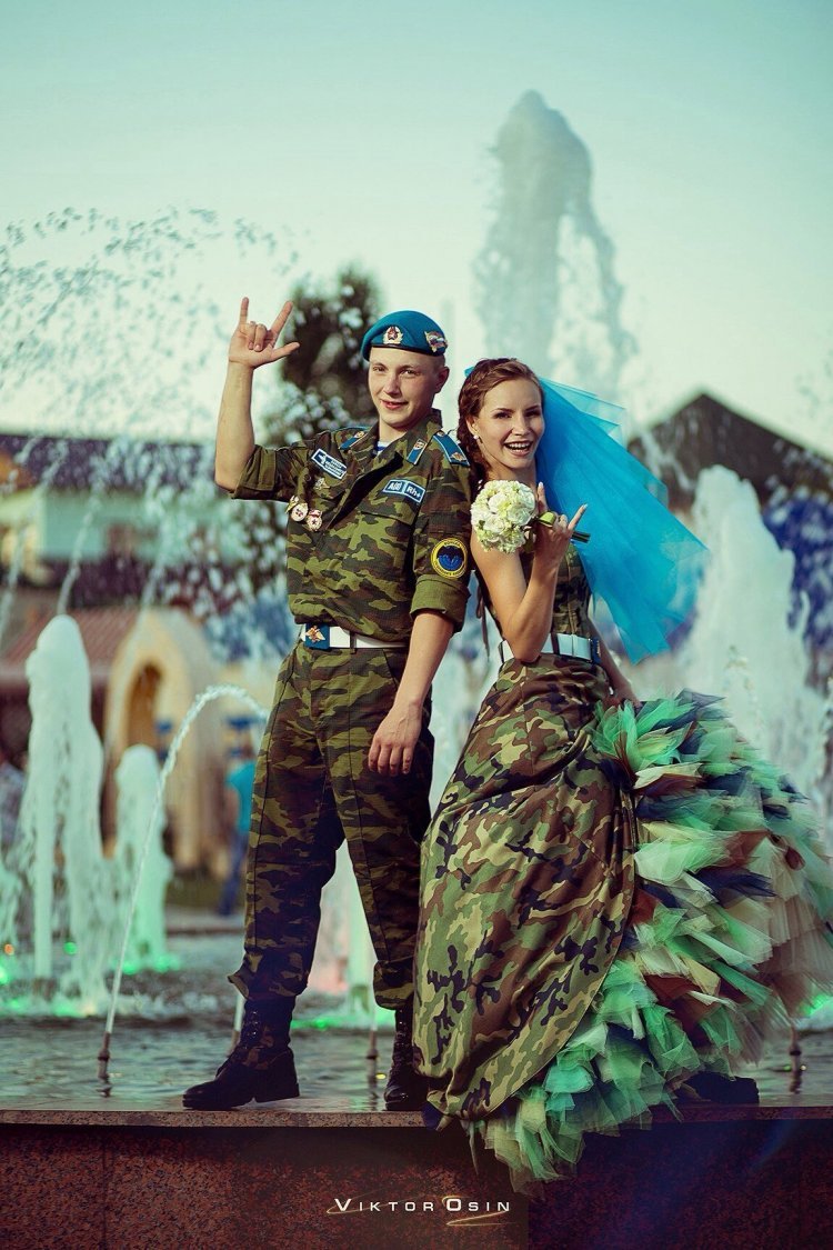 Свадьба в армейском стиле