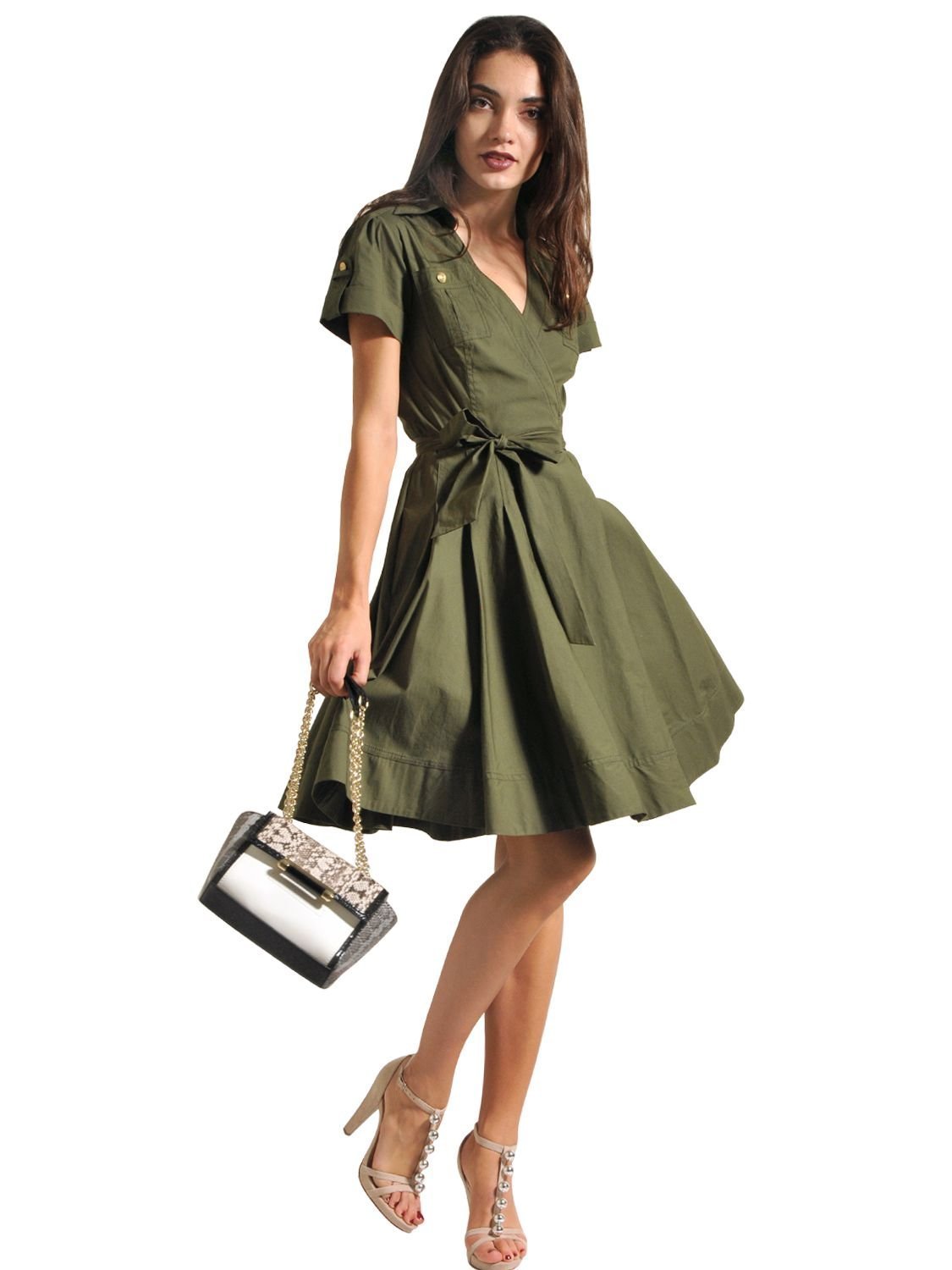 Платье цвета хаки