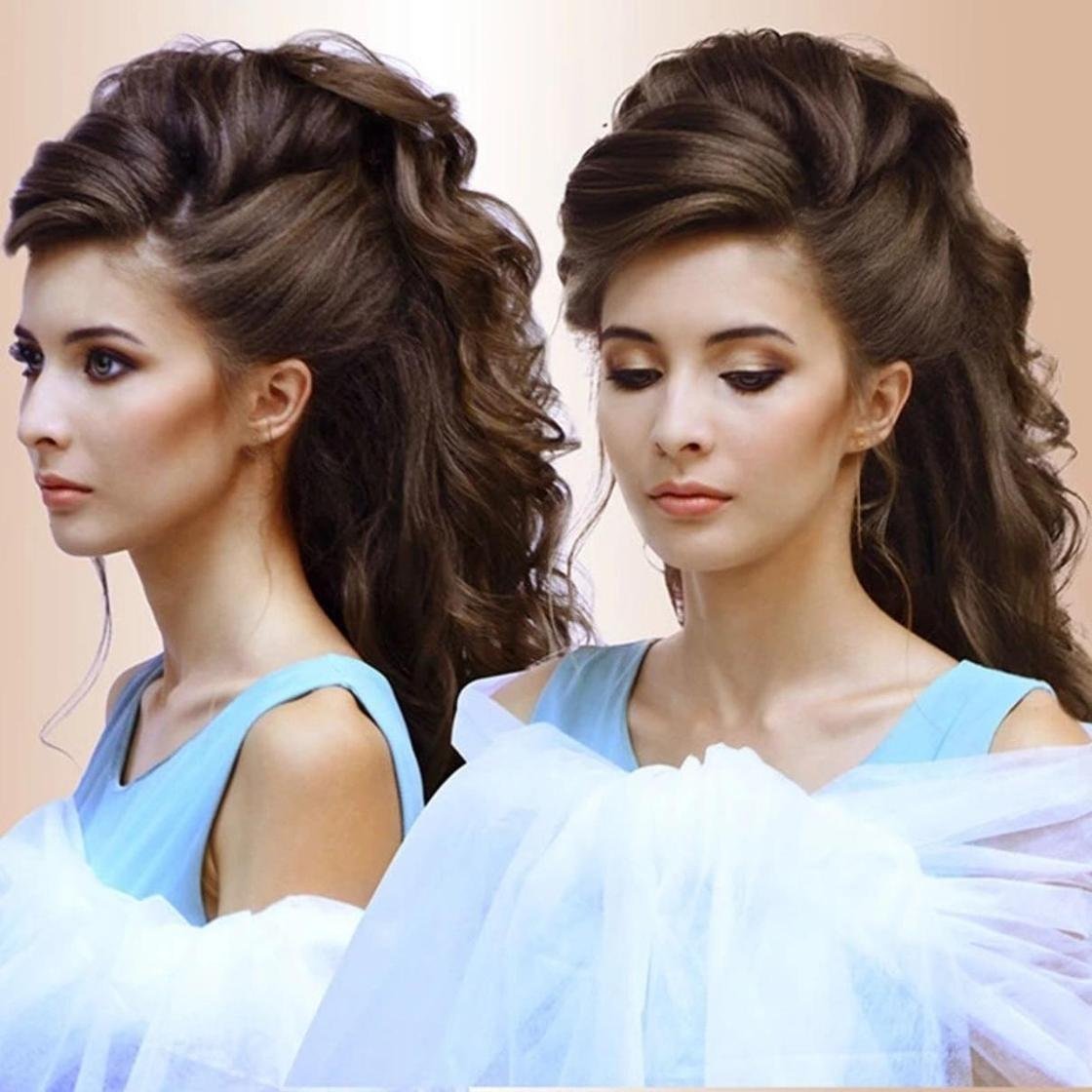 Высокий хвост в Восточном стиле