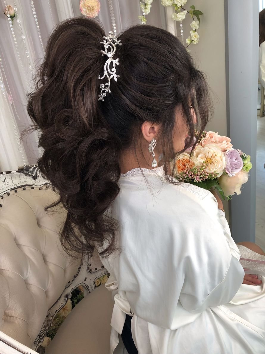 Прическа восточный хвост