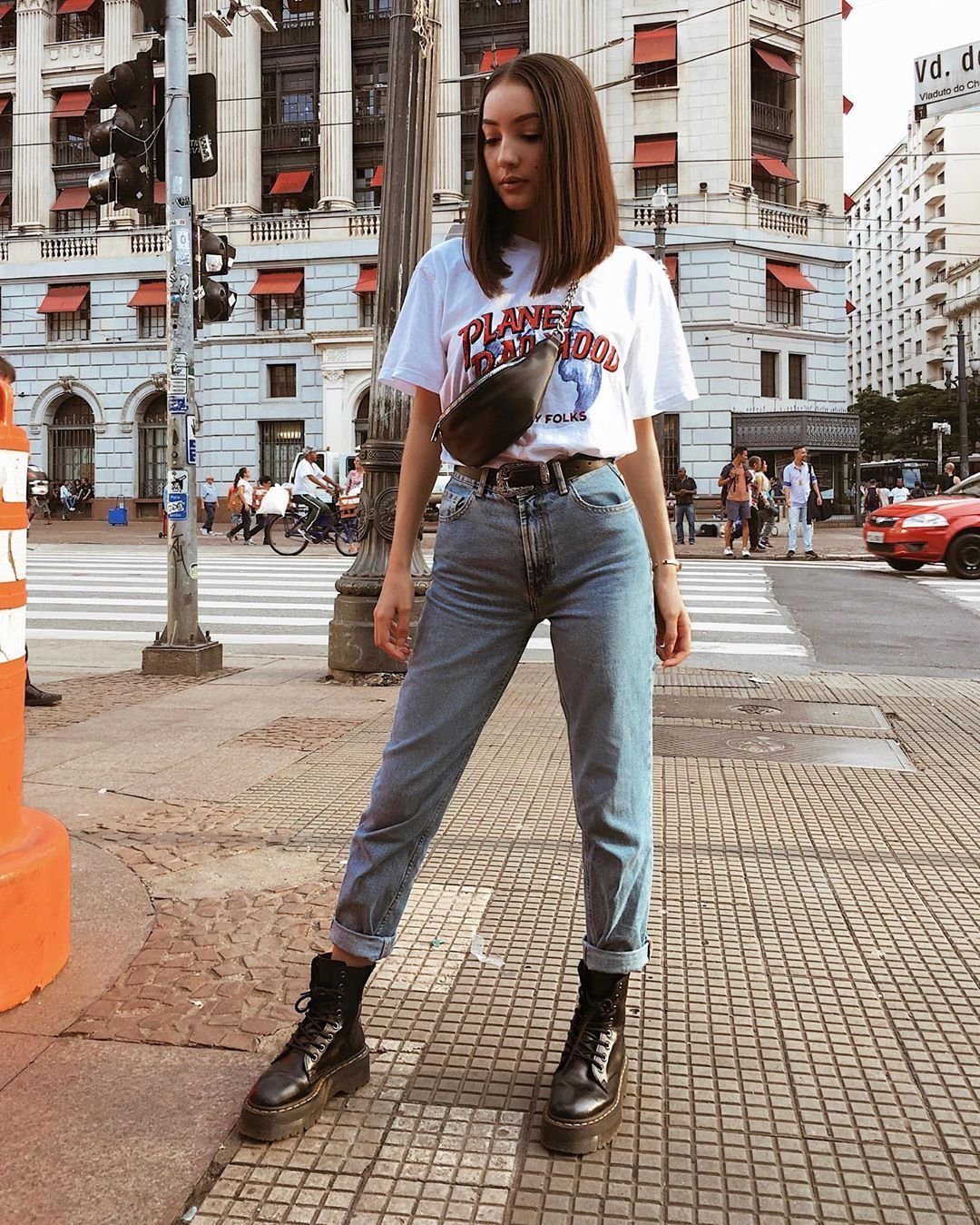 Стильные образы в джинсах