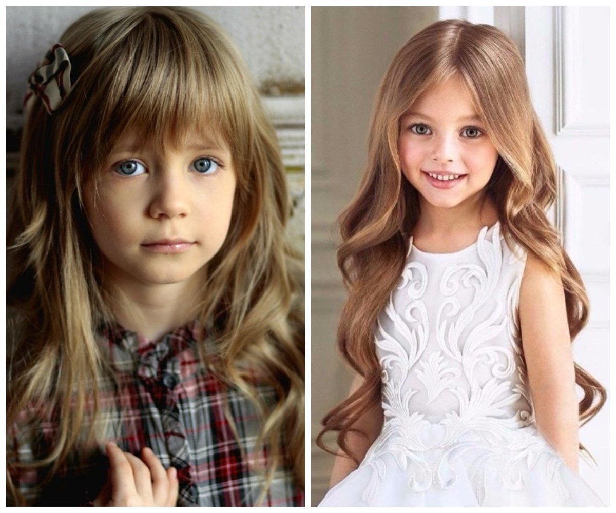 Модные детские стрижки девочке на длинные волосы