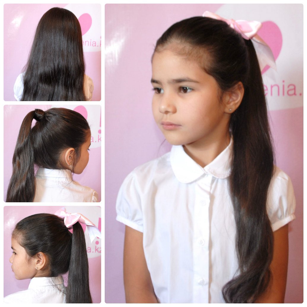 Хвостики для девочек в школу