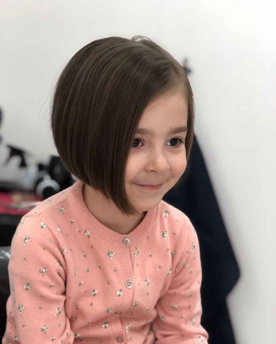 Прически в школу с челкой