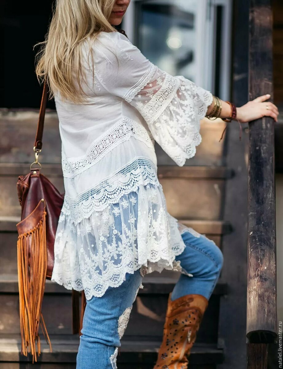 Кофточки в стиле бохо