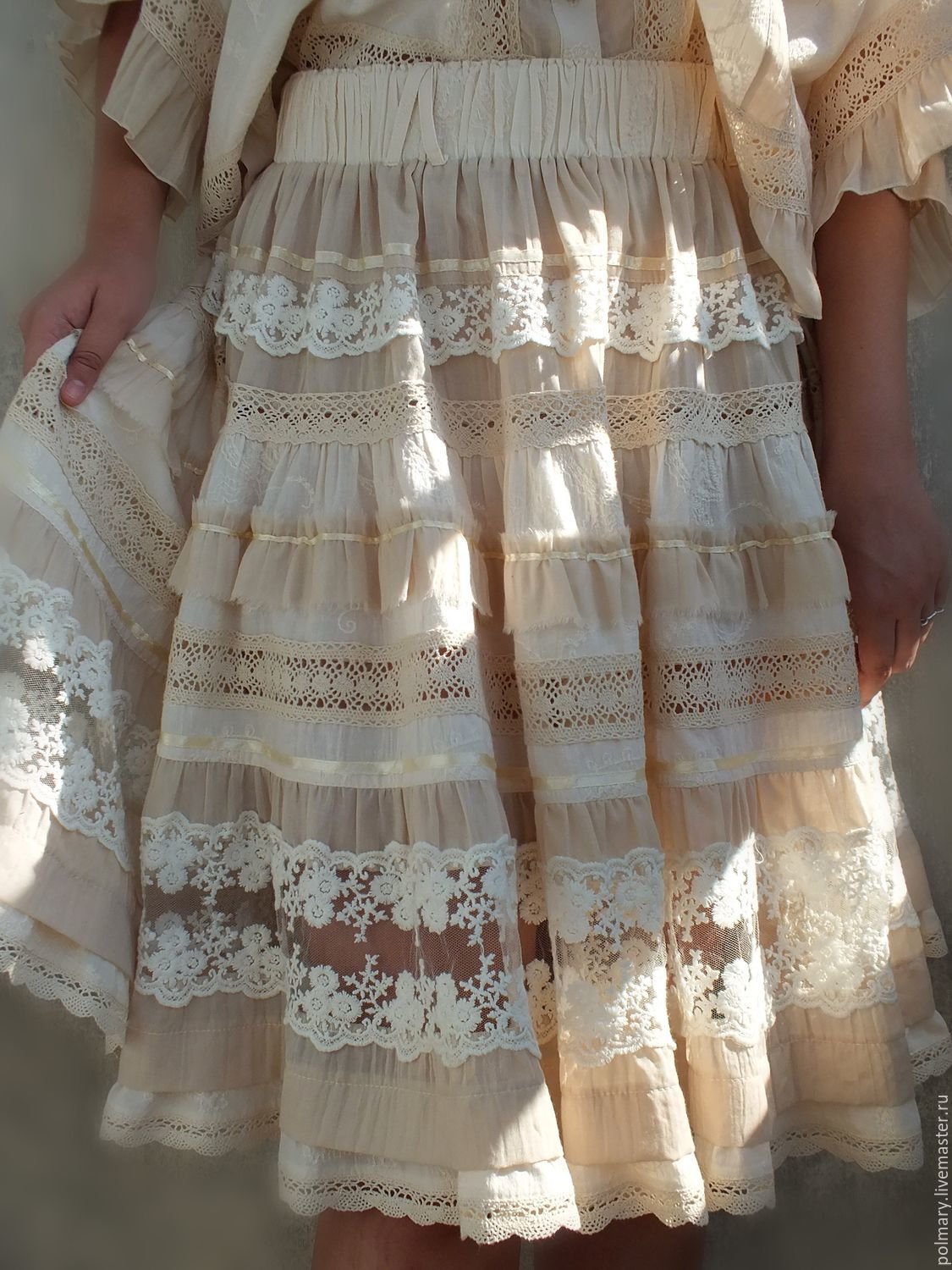 Кружевные юбки бохо