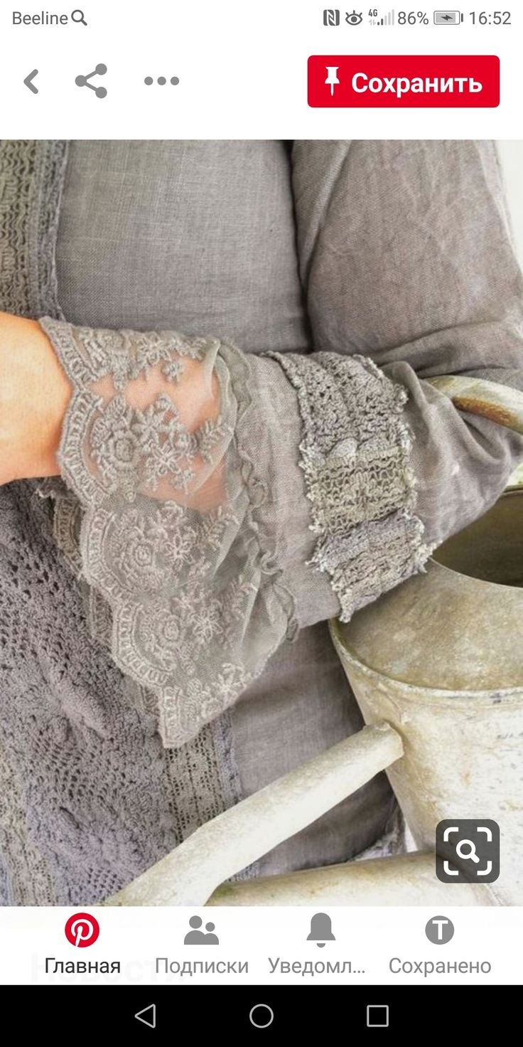 Отделка изделий кружевом