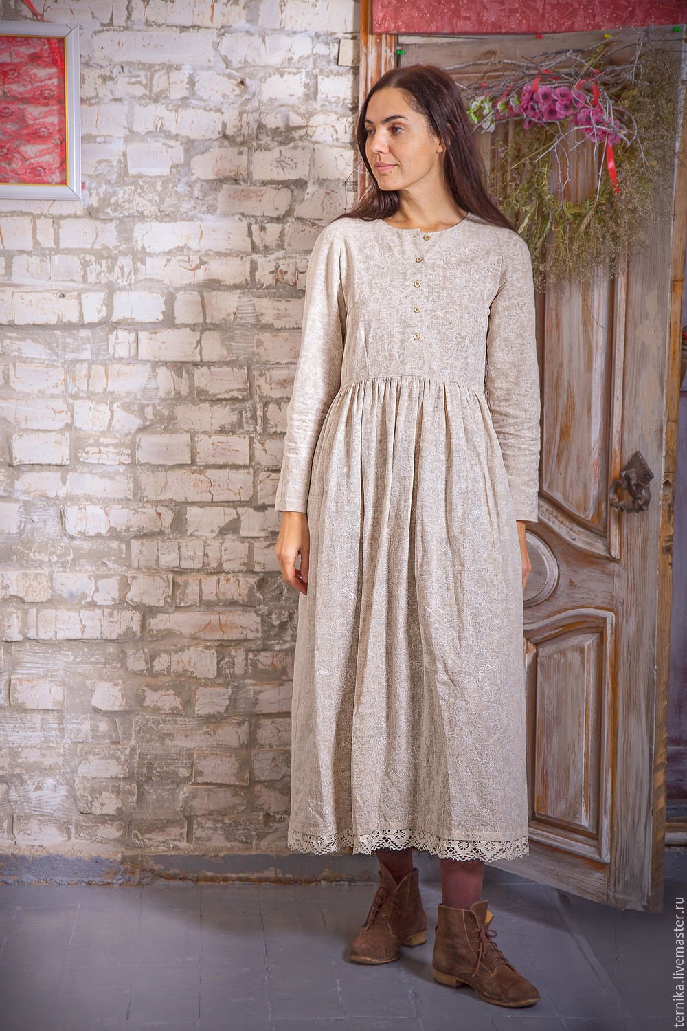 Платье в пол бохо валберис