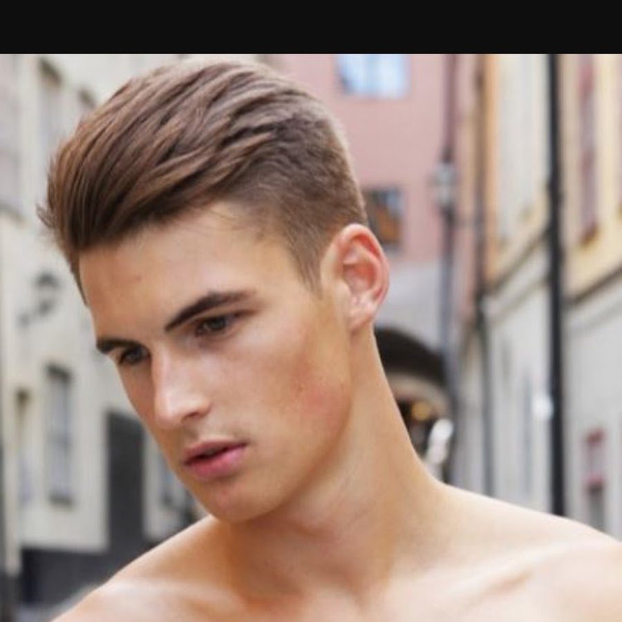 Мужские стрижки с челкой назад