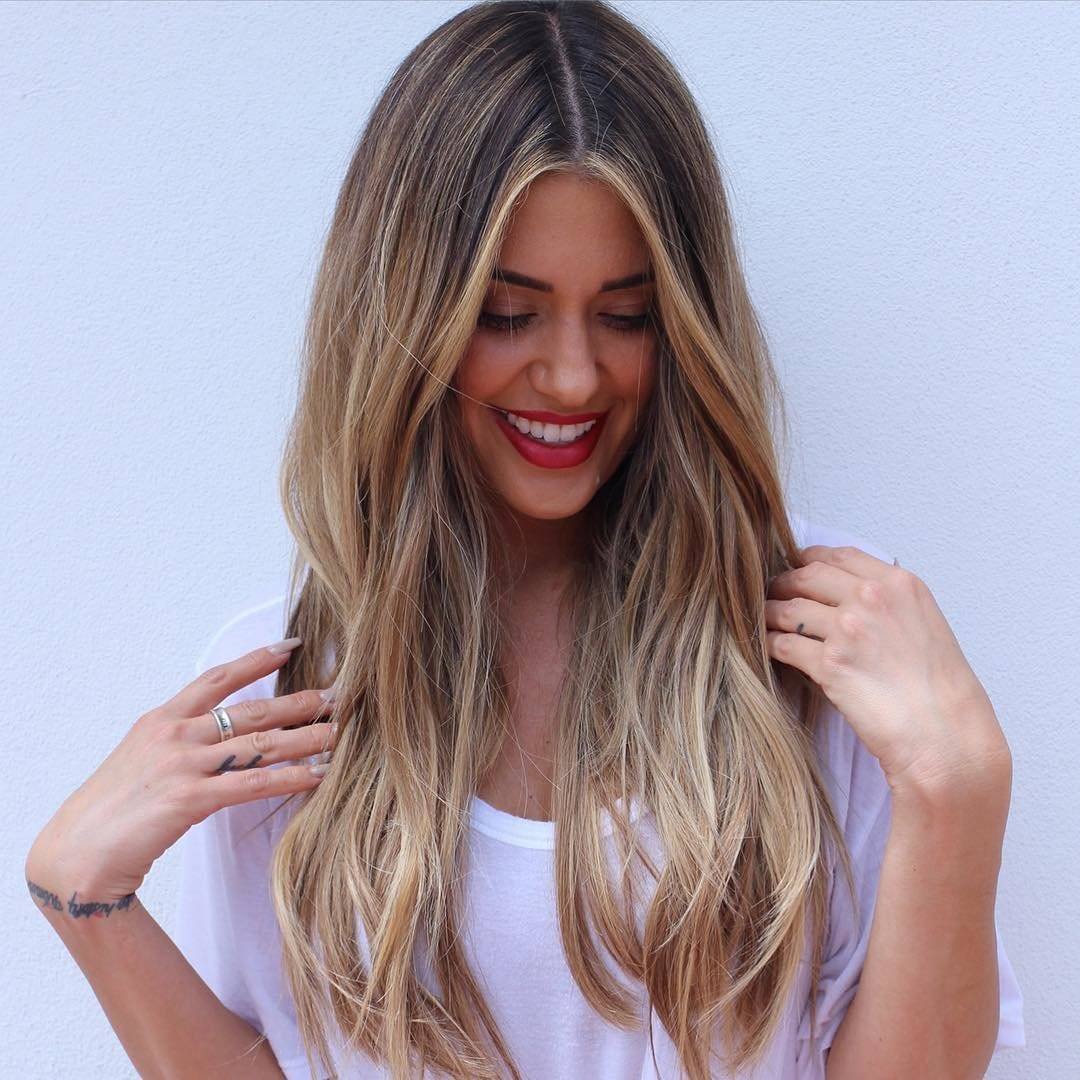 Калифорнийское мелирование блонд