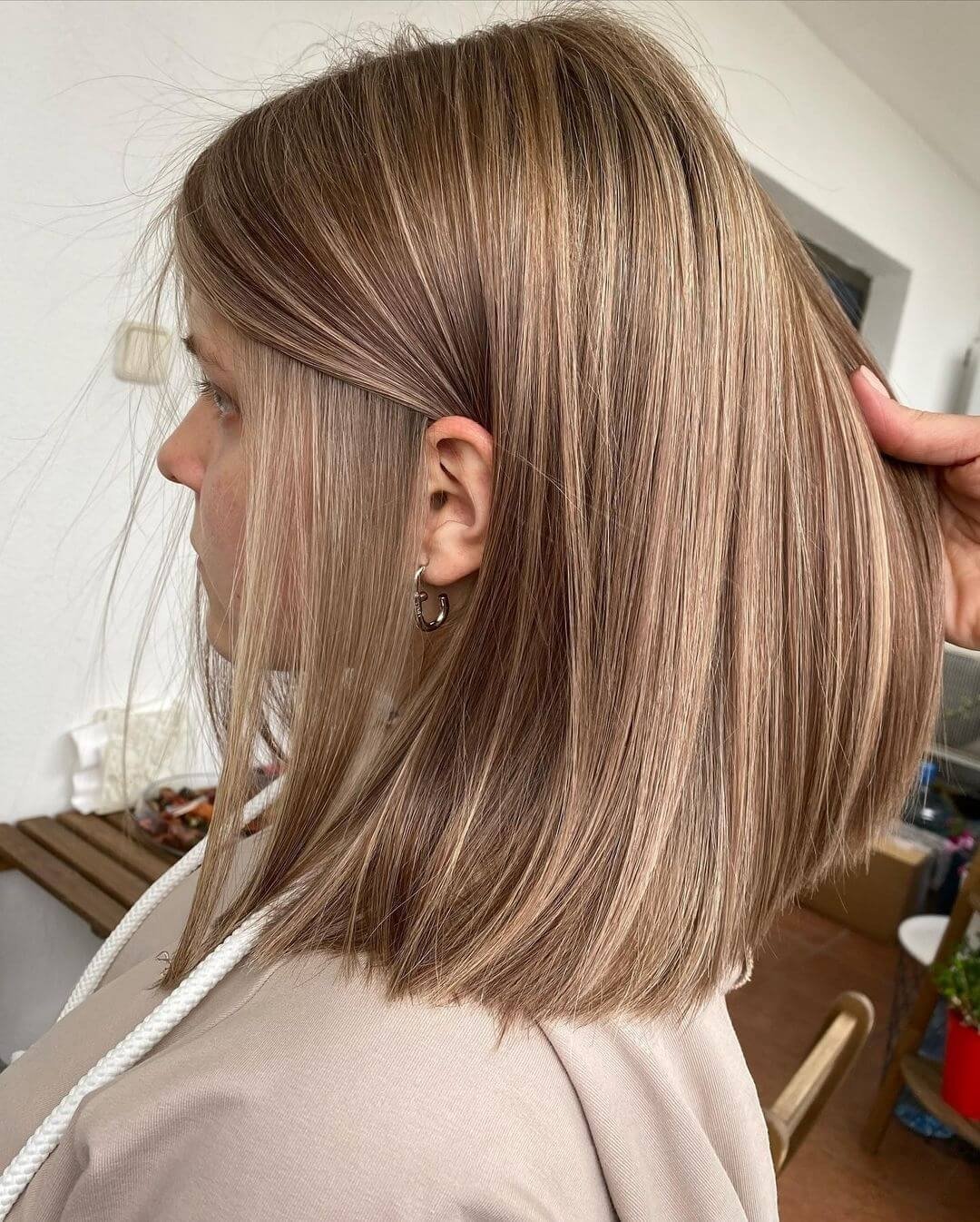 Мелирование до и после