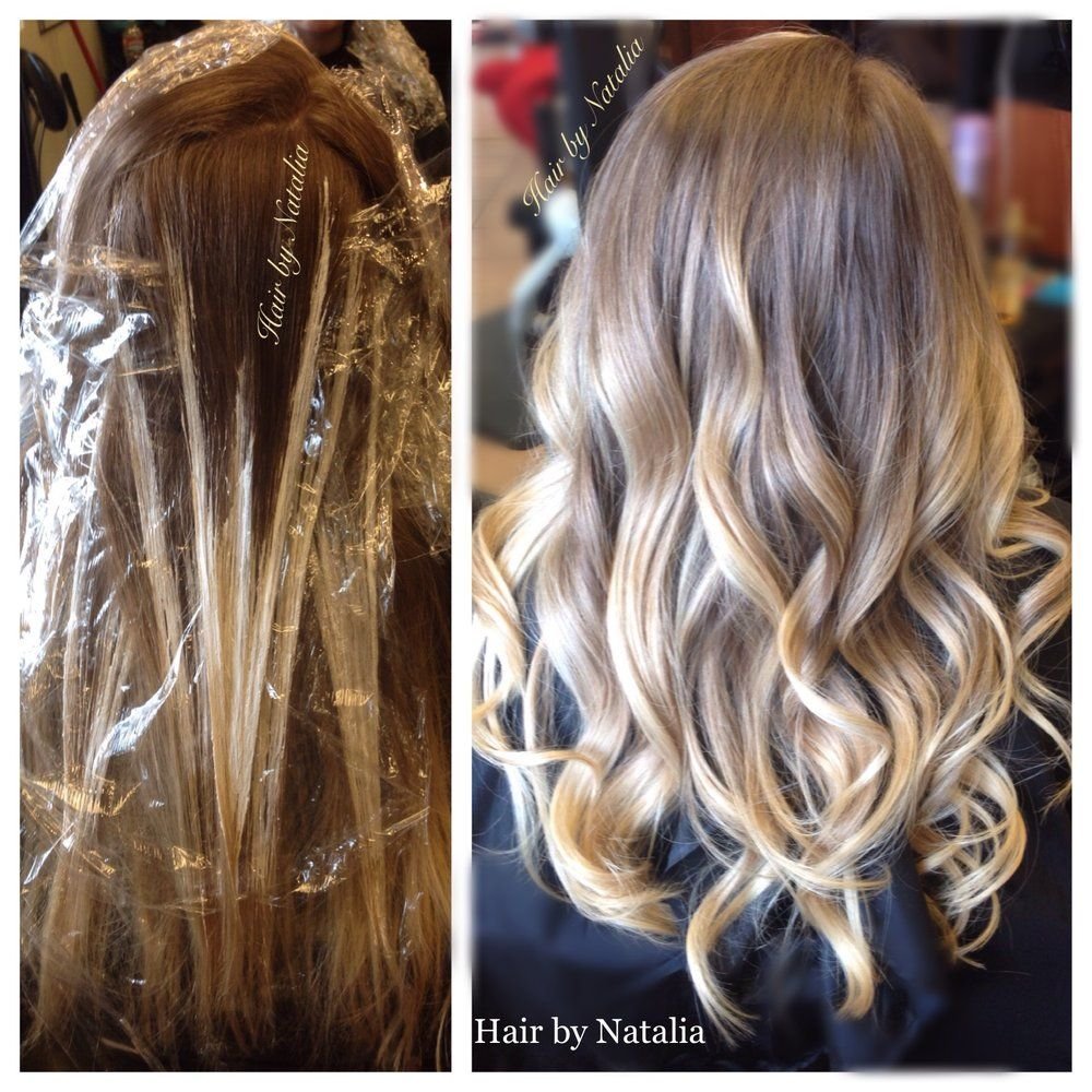 Стильная покраска волос