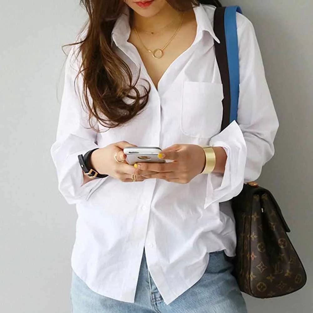 Белая рубашка женская