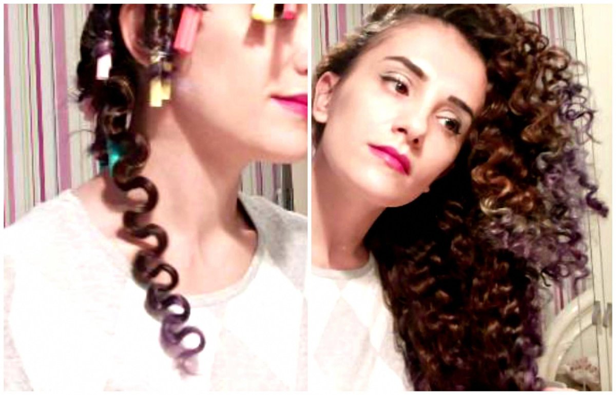 Прически для кудряшек на ночь