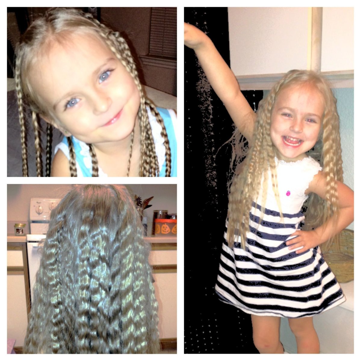 Волосы после косичек на ночь