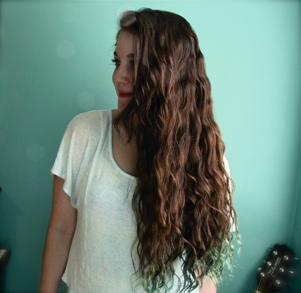 Волны на волосах от косичек