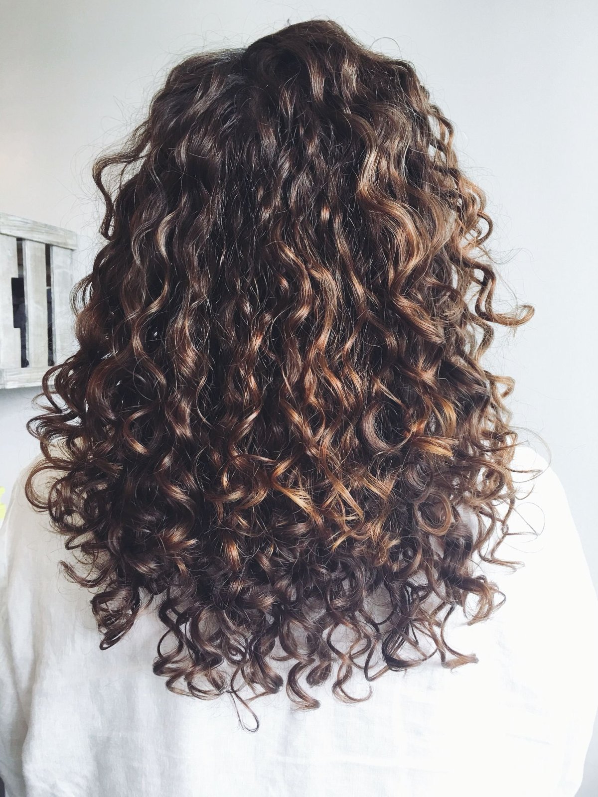 Кудряшки на длинные волосы химия